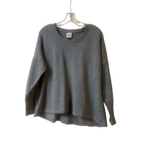 CAbi Cool Off knit sweatshirt gray sz Medium Style #6333